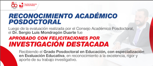 Universitam otorga Grado Posdoctoral en Educación